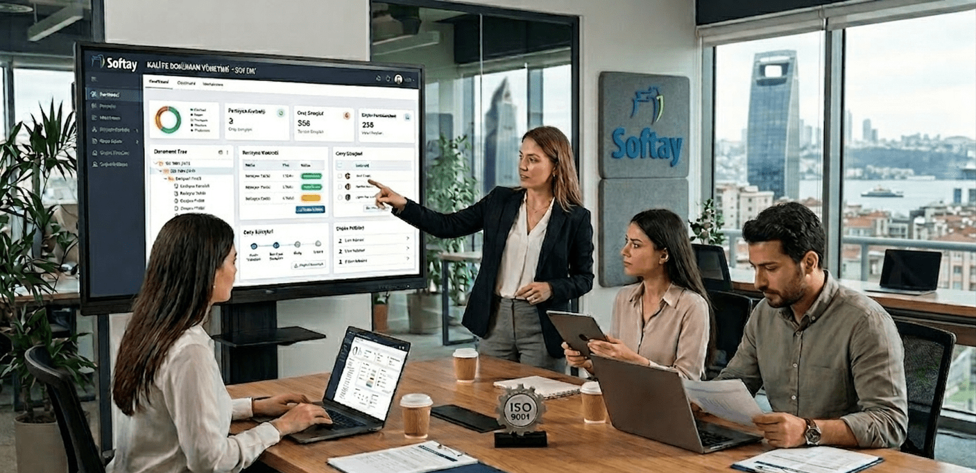 Softay İstanbul ofisinde profesyonel ekip çalışması