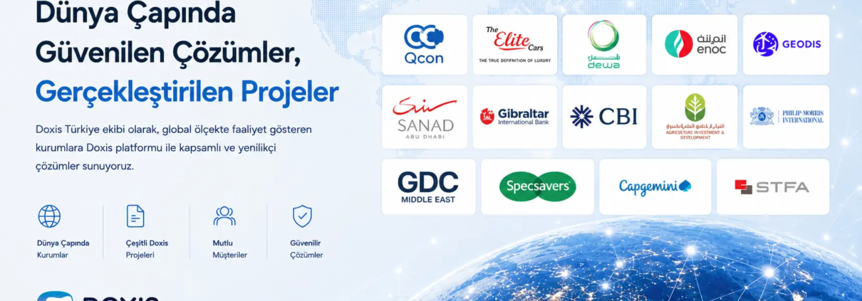 Softay Doxis Türkiye ekibi tarafından gerçekleştirilen global doküman yönetimi projeleri