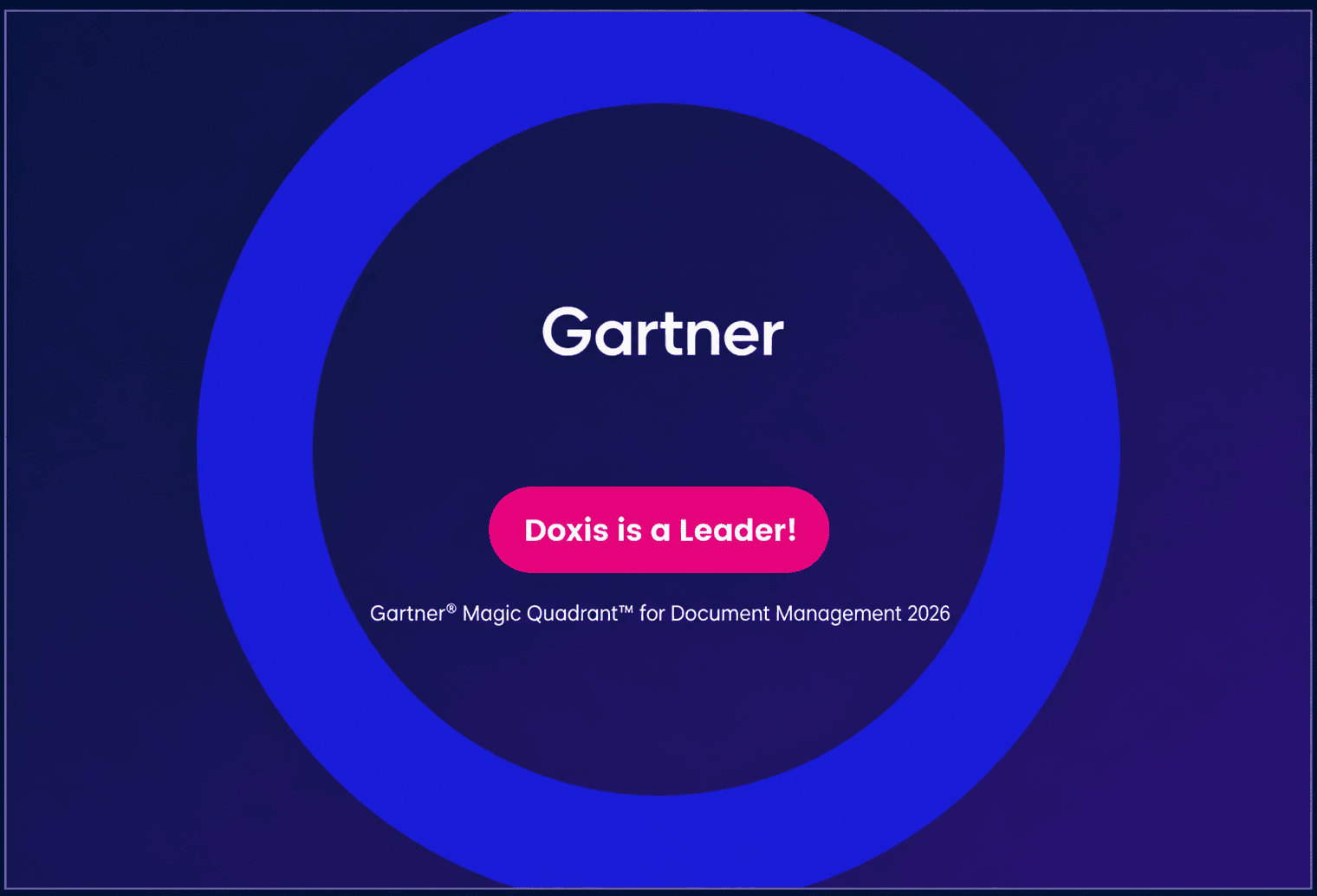 Gartner Leader — Magic Quadrant for Document Management