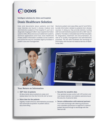 Doxis Healthcare İngilizce çözüm broşürü