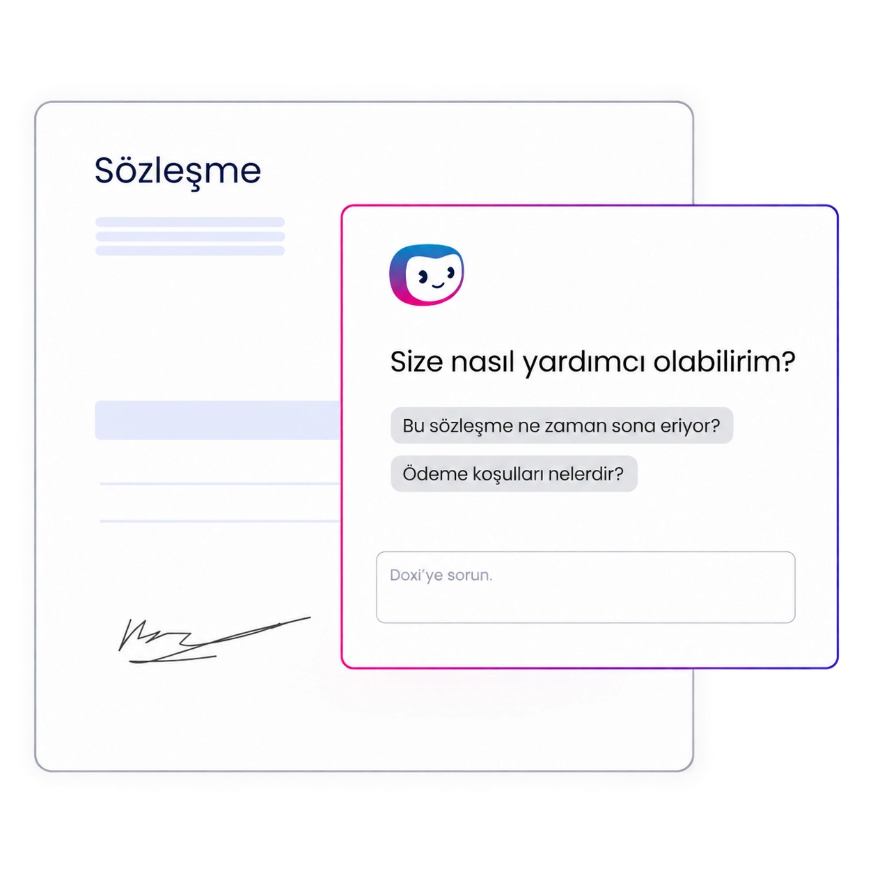 Doxi ile sözleşmeye ilişkin sorular