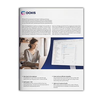Doxis SAP SuccessFactors çözüm broşürü