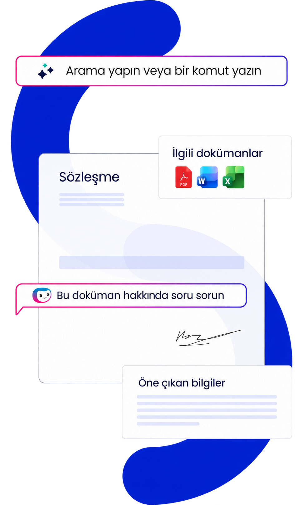 Doxis yapay zekâ destekli doküman arama ve kaynak bağlantıları